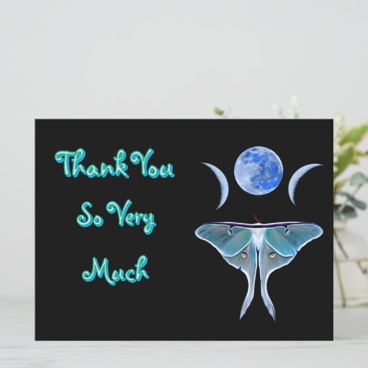 Luna Moth Triple Moon Vielen Dank (Stehend Vorderseite)
