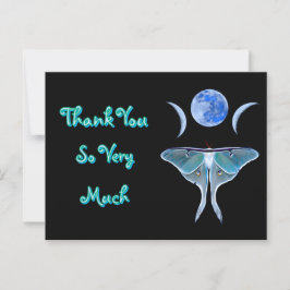 Luna Moth Triple Moon Vielen Dank Postkarte