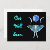 Luna Moth Triple Moon wird bald gut Postkarte (Vorne/Hinten)