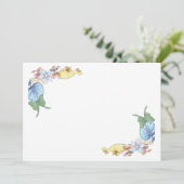 Luna Moth und Orchids 5 x 7 Einladung zur Hochzeit (Stehend Vorderseite)