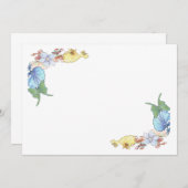 Luna Moth und Orchids 5 x 7 Einladung zur Hochzeit (Vorne/Hinten)