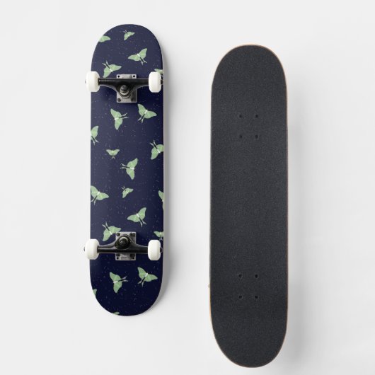 Luna Moths Skateboard (Vorderseite)
