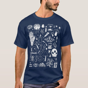 Luna-Motte, Mondphasen, Pilz Cottagecor T-Shirt