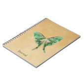 Luna-Motten-Garten-Zeitschriften-Notizbuch Notizblock (Linke Seite)