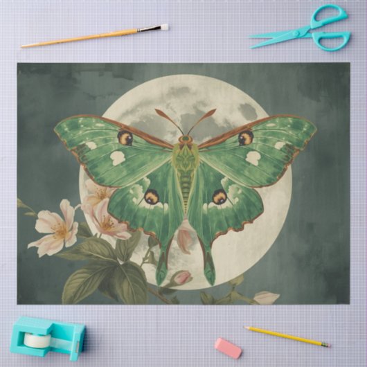Luna-Motten-Gewächshaus-Botanik Seidenpapier (Basteln)