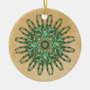 Luna-Motten-Mandala-Verzierung Keramik Ornament