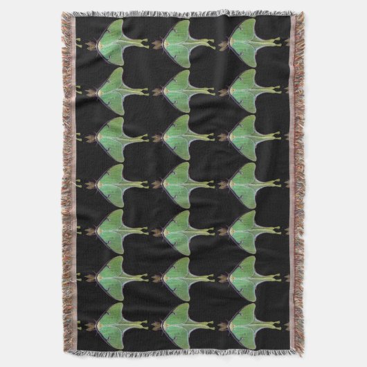 Luna-Motten-Wurfs-Decke Decke (Vorderseite Vertikal)