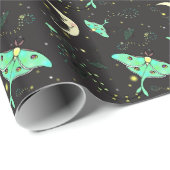 Luna-Mottenmond-Himmels-Packpapier Geschenkpapier (Rolleneckpunkt)