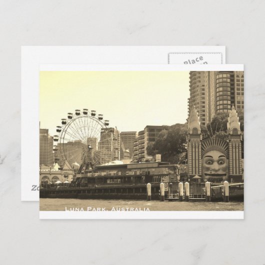 Luna Park Postkarte (Vorne/Hinten)