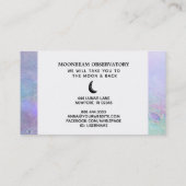 *~* Luna Pastel Lunar Oberfläche des Mondes Visitenkarte (Rückseite)
