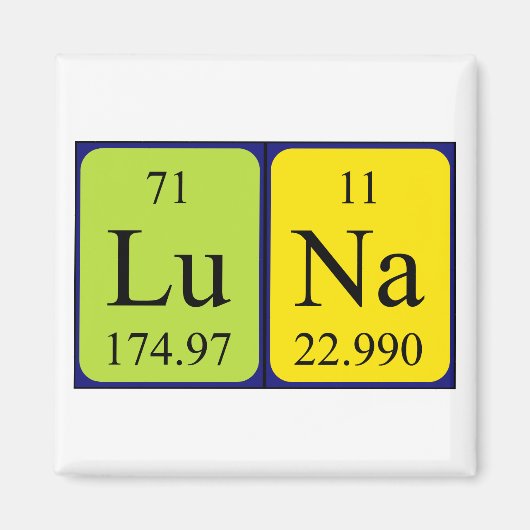 Luna Periodenmagnet Magnet (Vorne)