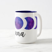 Luna Phase Kaffeepause Tasse (VorderseiteRechts)