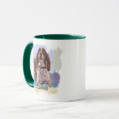 “Luna” – Portrait of a Dog - Personalize Yours Tasse (Vorderseite Links)
