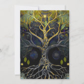 Luna Rising | Baum des Lebens Einladung (Rückseite)
