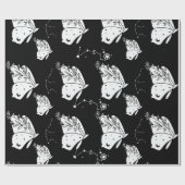Luna-Schmetterlingsmuster Geschenkpapier (Flach)
