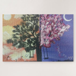 Luna & Sol mit Logo Puzzle