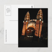 Luna-Sydney-Gesicht Postkarte (Vorne/Hinten)