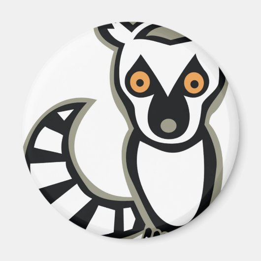 LUNA the LEMUR Magnet (Vorne)