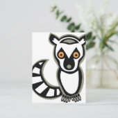 LUNA the LEMUR Postkarte (Stehend Vorderseite)