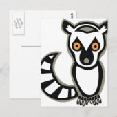 LUNA the LEMUR Postkarte (Vorne/Hinten)