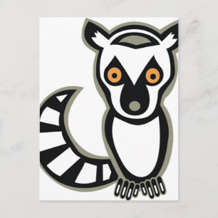 LUNA the LEMUR Postkarte