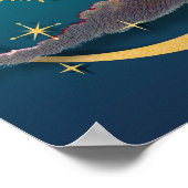 Luna und der nächtliche Himmel Poster (Ecke)