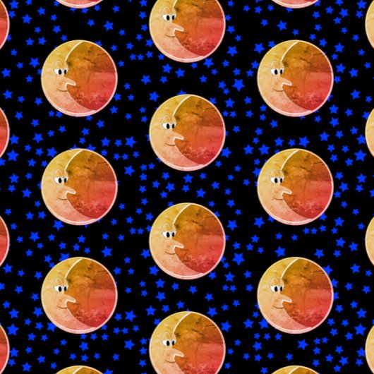 Luna Vintag Mond und Sterne Zeichnend Geschenkpapier Set