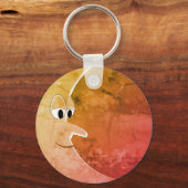 Luna Vintag Moon Zeichnend Schlüsselanhänger (Vorderseite)