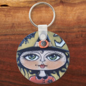 Luna Witch Halloween Schlüsselanhänger (Vorderseite)