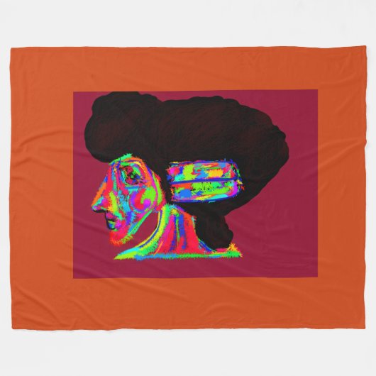 Luna Wolfwoman  Fleecedecke (Vorderseite (Horizontal))