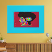 Luna Wolfwoman Leinwanddruck (Insitu (Wohnzimmer))