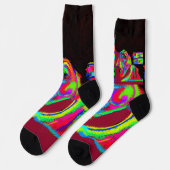 Luna Wolfwoman Socken (Linkes Detail)