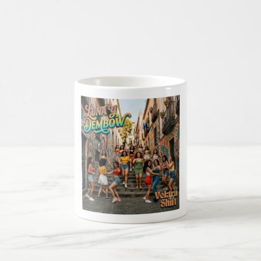 Luna y Dembow Vektra Shift Kaffeetasse (Mittel)