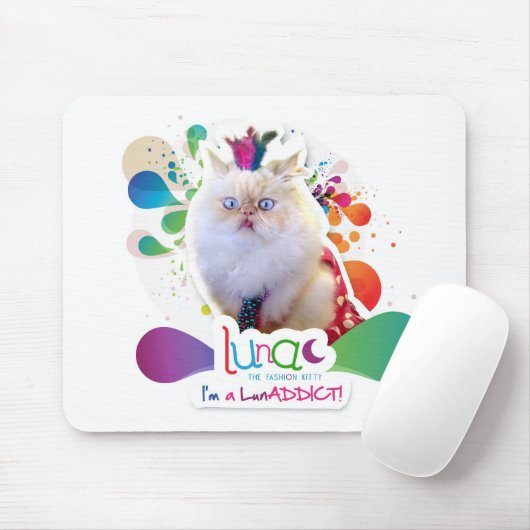 LunADDICT Mausunterlage Mousepad (Mit Mouse)