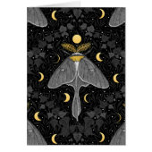 Lunamotte, Mondphasen und Efeu-Damast-Muster (Vorne)