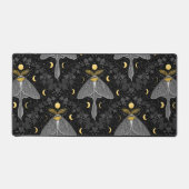 Lunamotte, Mondphasen und Efeu-Damast-Muster Schreibtischunterlage (Vorderseite)