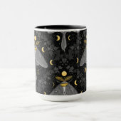 Lunamotte, Mondphasen und Efeu-Damast-Muster Tasse (Zentrum)