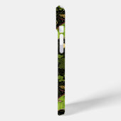 Lunamotten, Mondphasen und Efeu-Damast 2 Case-Mate iPhone Hülle (Rückseite / Links)