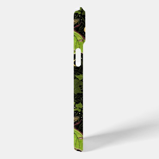 Lunamotten, Mondphasen und Efeu-Damast 2 Case-Mate iPhone Hülle (Rückseite / Rechts)