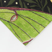 Lunamotten, Mondphasen und Efeu-Damast 2 Fleecedecke (Ecke)