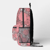LUNANCEA Abstrakter Rucksack in Rosa | Moderner Ku (Rechts)