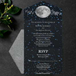 Lunar All in One Wedding Einladung