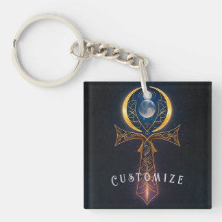 Lunar Ankh Schlüsselanhänger