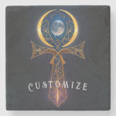 Lunar Ankh Steinuntersetzer (Vorderseite)