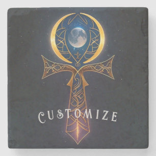 Lunar Ankh Steinuntersetzer