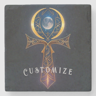 Lunar Ankh Steinuntersetzer
