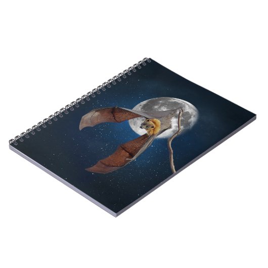 Lunar Bat | SpiralNotebook Notizblock (Linke Seite)