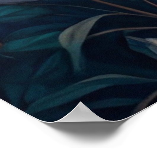 Lunar Bloom - Frische Pasta machen Wildblume Poster (Ecke)