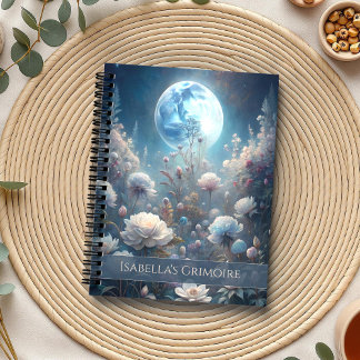 Lunar Bloom Planner - Mystical floral Moon Journal Planer
