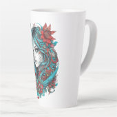 Lunar Blossom Reverie Turquoise Moonchild Crimson Milchtasse (Rechte Ecke)